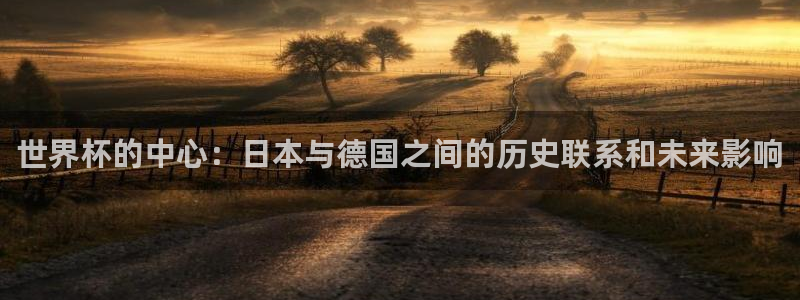 世界杯直播时间:世界杯的中心:日本与德国之间的历史联系和未来影响