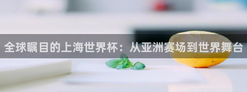世界杯小组赛赛程:全球瞩目的上海世界杯:从亚洲赛场到世界舞台